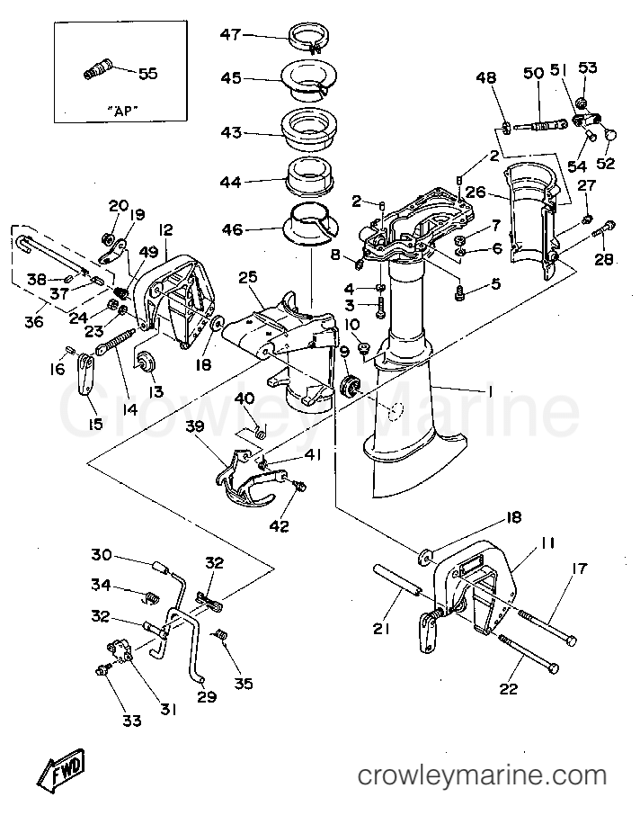 Yamaha Motors 5MLHT - UPPER CASING BRACKET
