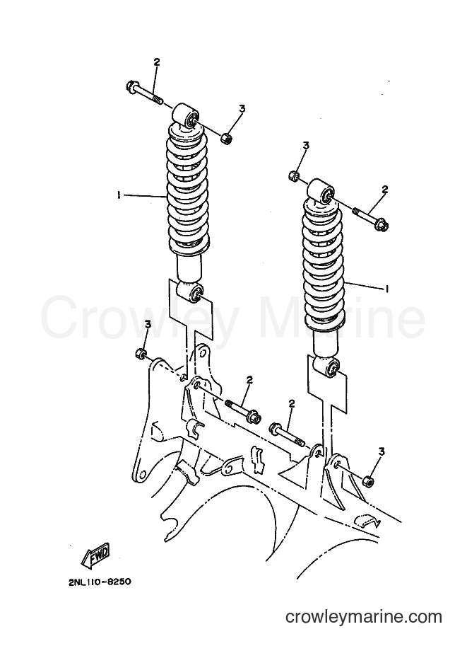1988 ATV YFP350 - YFP350 (2TX0) [010] - REAR SUSPENSION