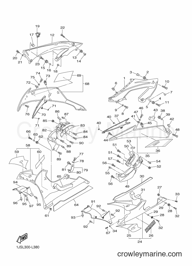 Yamaha Motors YZF-R6 (1JSS) [010] - COWLING 2