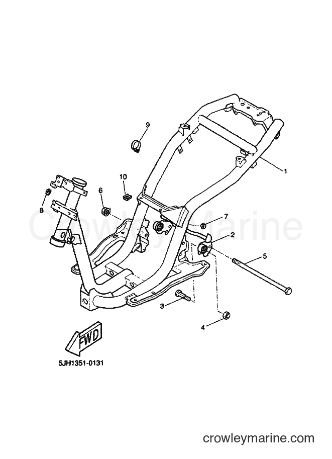 Yamaha Motors EW50 (5LH1) [010] - FRAME