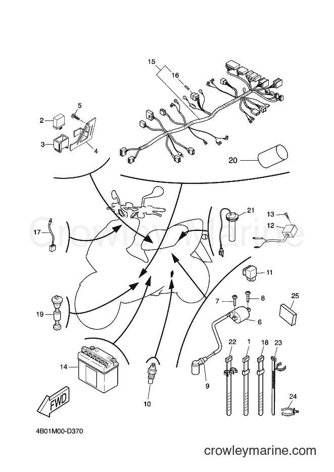 Yamaha Motors YQ50L (4B07) [020] - ELECTRICAL 2