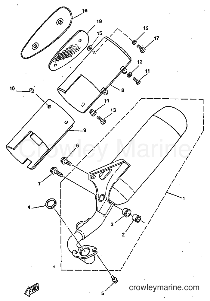 1997 Scooter YN50 - YN50 (5BV1) [999] - EXHAUST