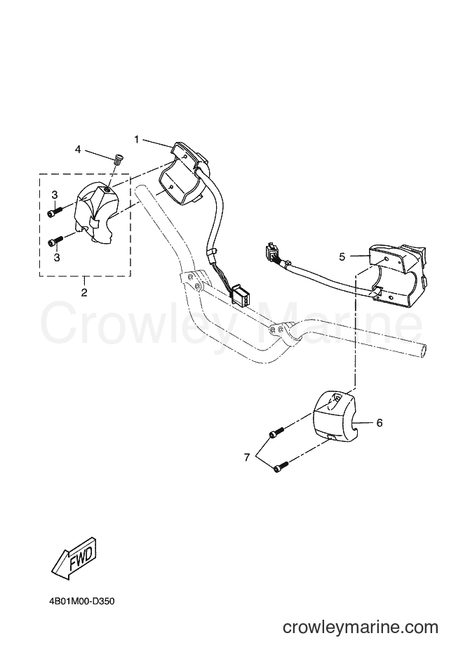 2012 Scooter YQ50L - YQ50L (4B08) [010] - HANDLE SWITCH & LEVER