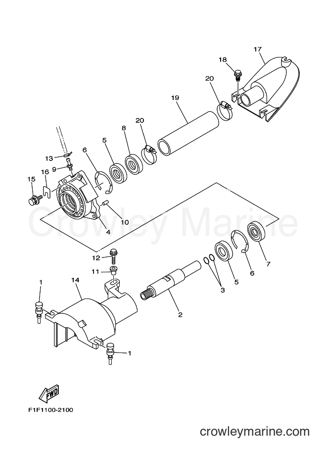 Yamaha Motors XA800A-C (F1F8) [01A] - JET UNIT 2