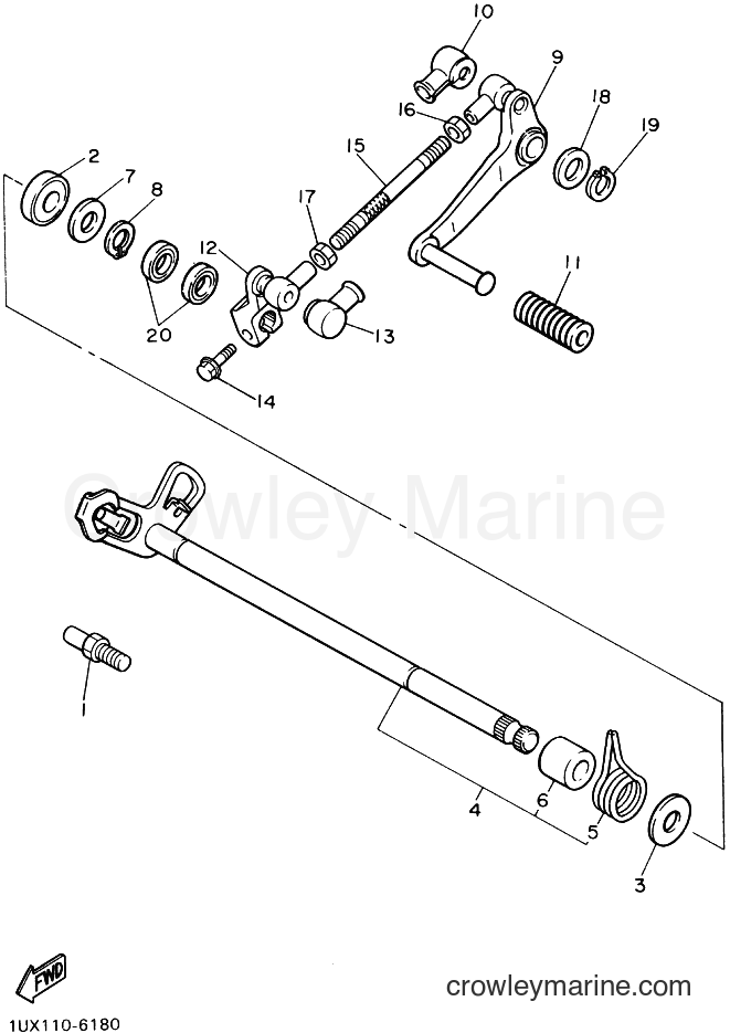 1987 Sport Bike FJ1200 - FJ1200 (1TX) [99A] - SHIFT SHAFT
