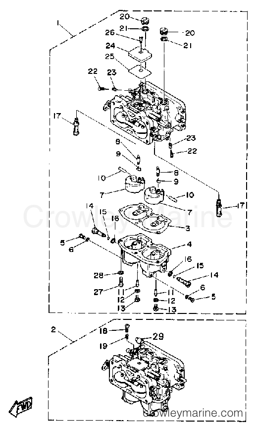 Yamaha Motors L130ETXDA - CARBURETOR