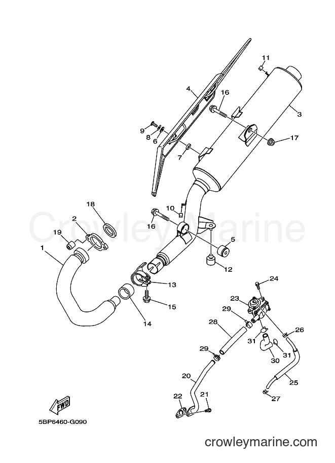 Yamaha Motors SX-4 (5BP9) [010] - EXHAUST