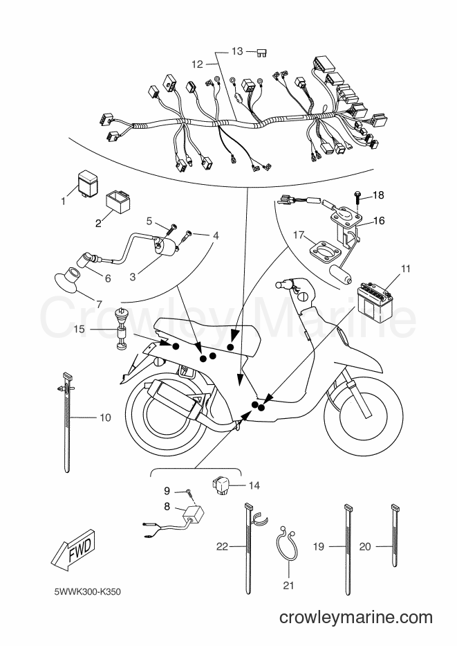 Yamaha Motors CW50 (5WWM) [010] - ELECTRICAL 2