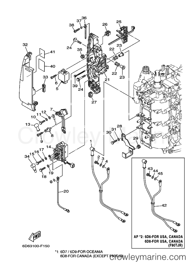 Yamaha Motors F90TLRF (6D83) [050] - ELECTRICAL 2