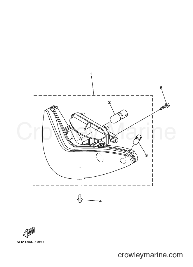 Yamaha Motors T105SE (5LM1) [010] - HEADLIGHT