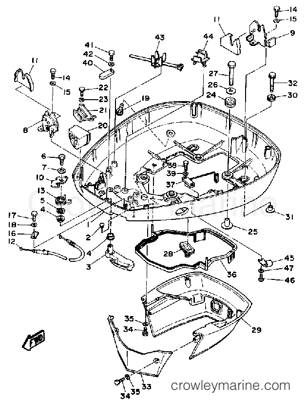 Yamaha Motors PROV150LD - BOTTOM COWLING