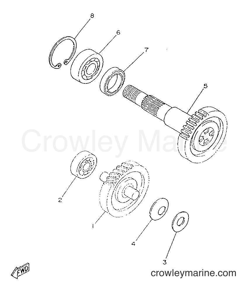 1996 Scooter YA50M - YA50M (5AK1) [999] - TRANSMISSION