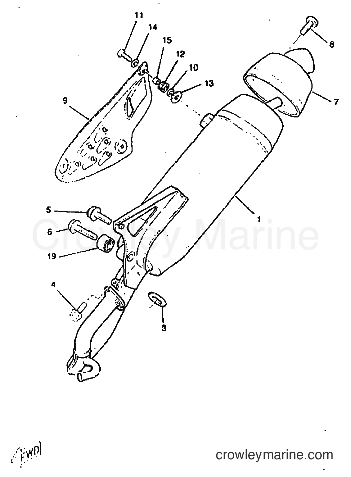 1998 Scooter CW50RS - CW50RS (4TDJ) [999] - EXHAUST