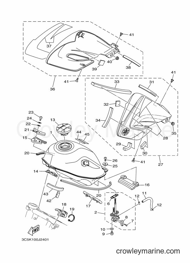 2011 Dirt Bike XT250 - XT250 (3C5R) [010] - FUEL TANK