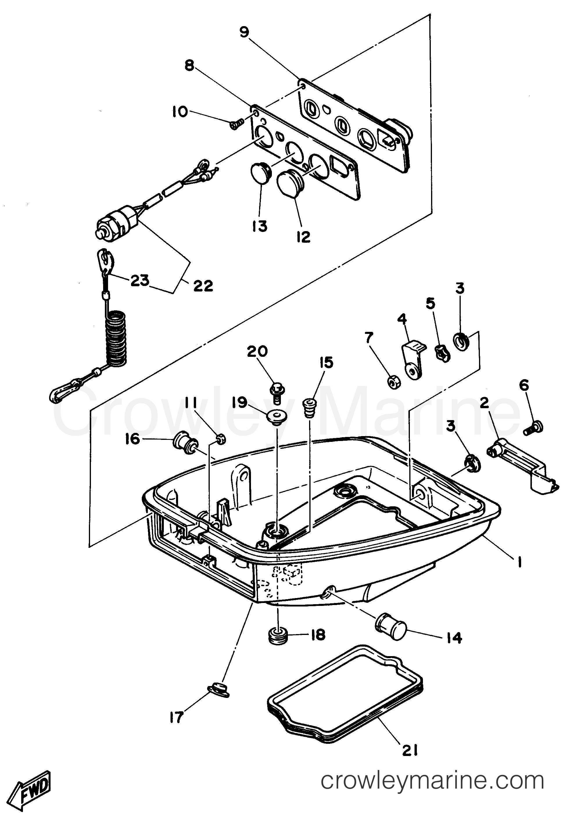 Yamaha Motors 6MLHT - BOTTOM COWLING