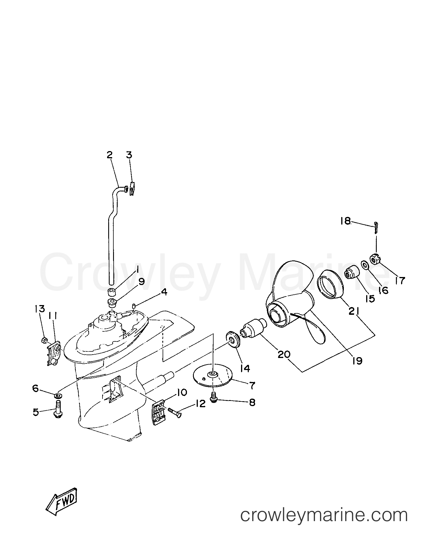 Yamaha Motors 25ELHW - LOWER CASING DRIVE 2