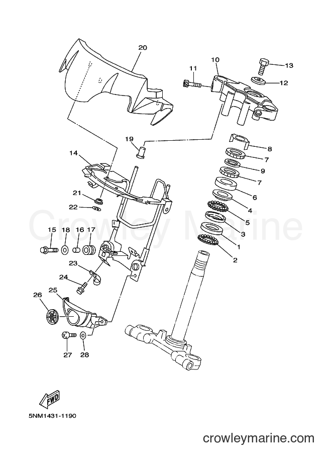 2001 Scooter JZ120F - JZ120F (5NM2) [010] - STEERING