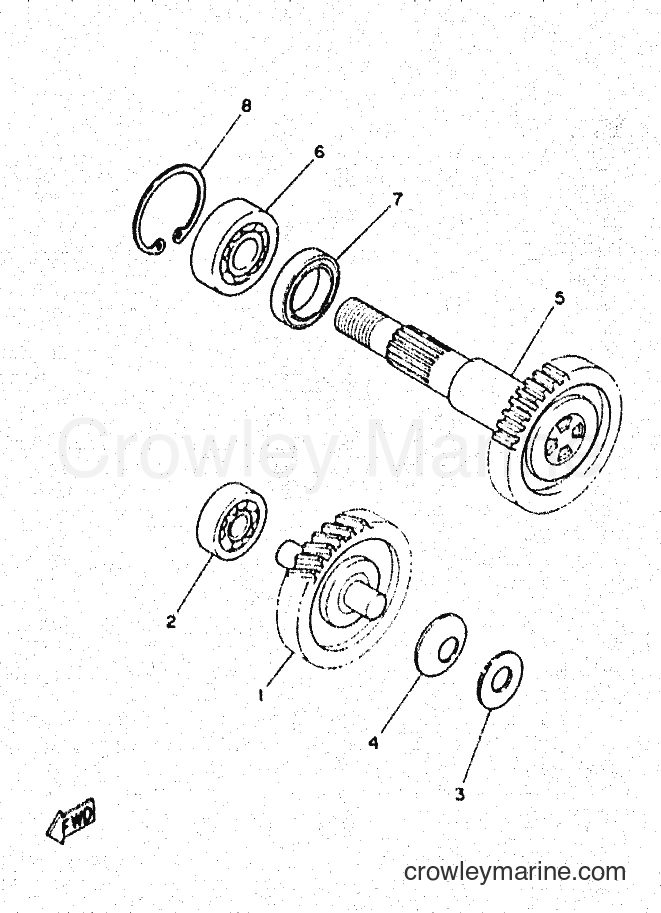 1997 Scooter YN50 - YN50 (5BX2) [010] - TRANSMISSION