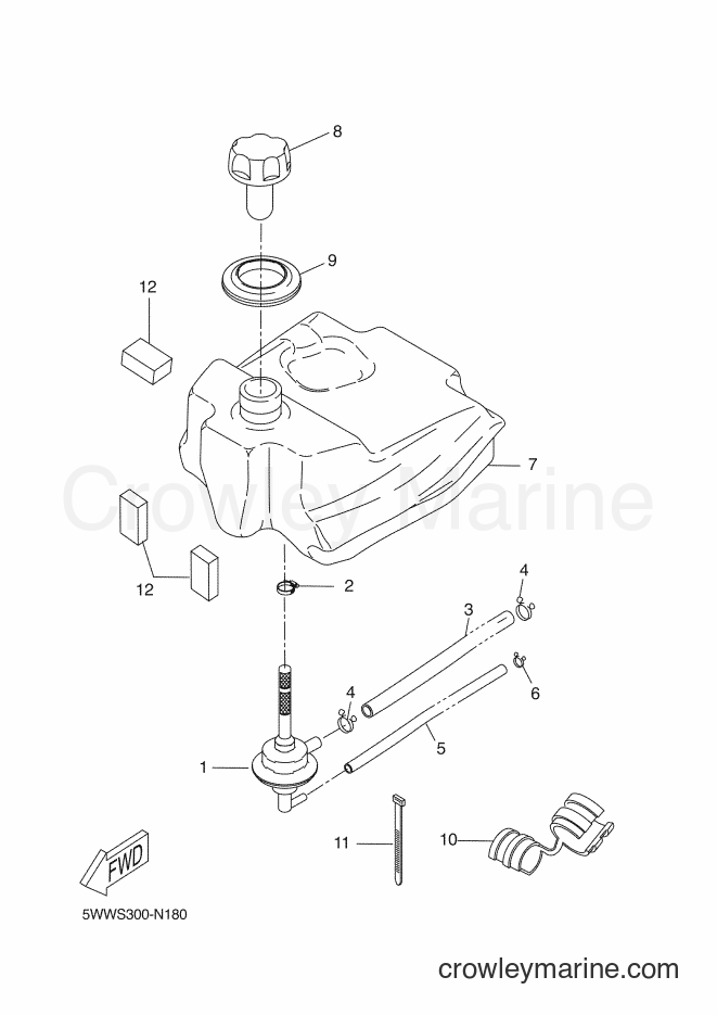 2016 Scooter CW50 - CW50 (5WWW) [010] - FUEL TANK