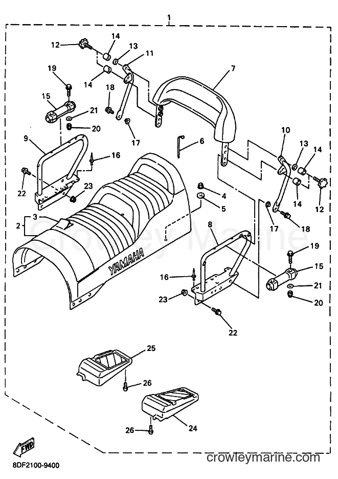 2000 Snowmobile SRX700S - SRX700S (8DW3) [020] - ALTERNATE FOR BODY RIGGING