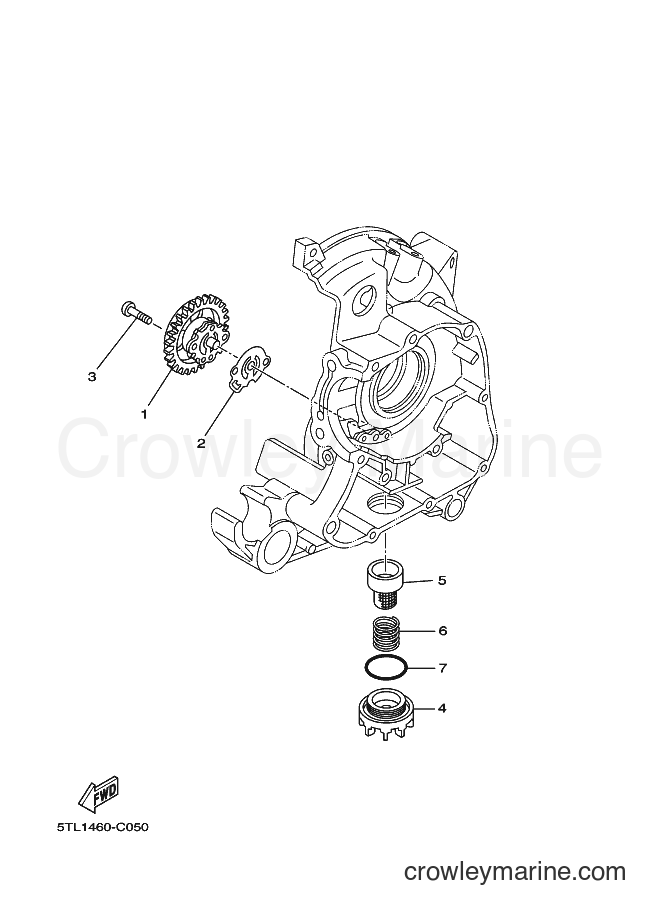 2004 Scooter AL115 - AL115 (5WP2) [010] - OIL PUMP