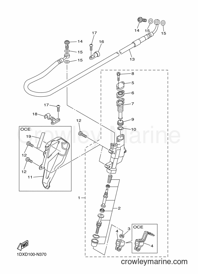 2014 Dirt Bike WR450F - WR450F (1DXD) [010] - REAR MASTER CYLINDER