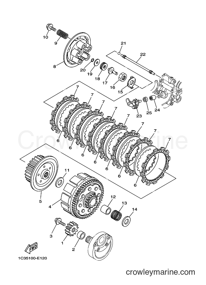 2012 Dirt Bike YZ125 - YZ125 (1SR2) [010] - CLUTCH