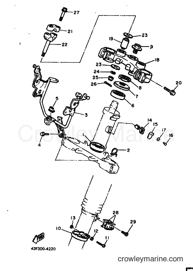 1986 Dirt Bike XT600 - XT600 (43F) [999] - STEERING