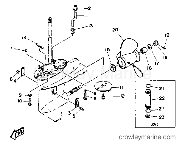 Yamaha Motors C30ELRQ - LOWER DRIVE 2