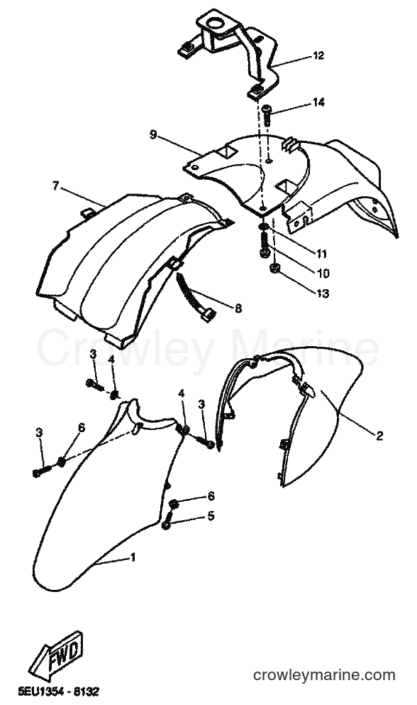 2001 Scooter YH50 - YH50 (5JB6) [040] - FENDER