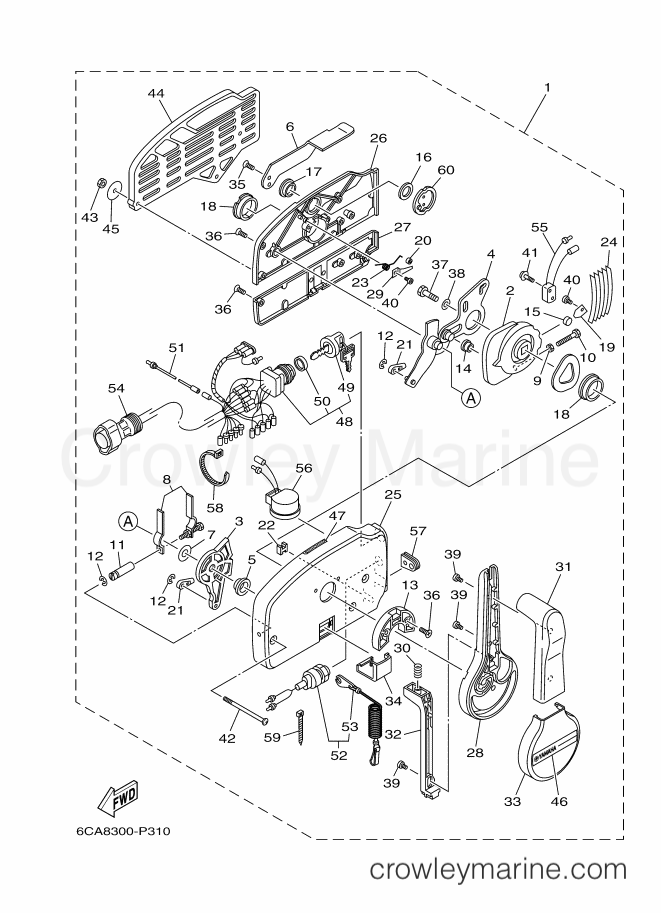 Yamaha Motors 40VMHOS (63BF) [080] - REMOTE CONTROL ASSY 2