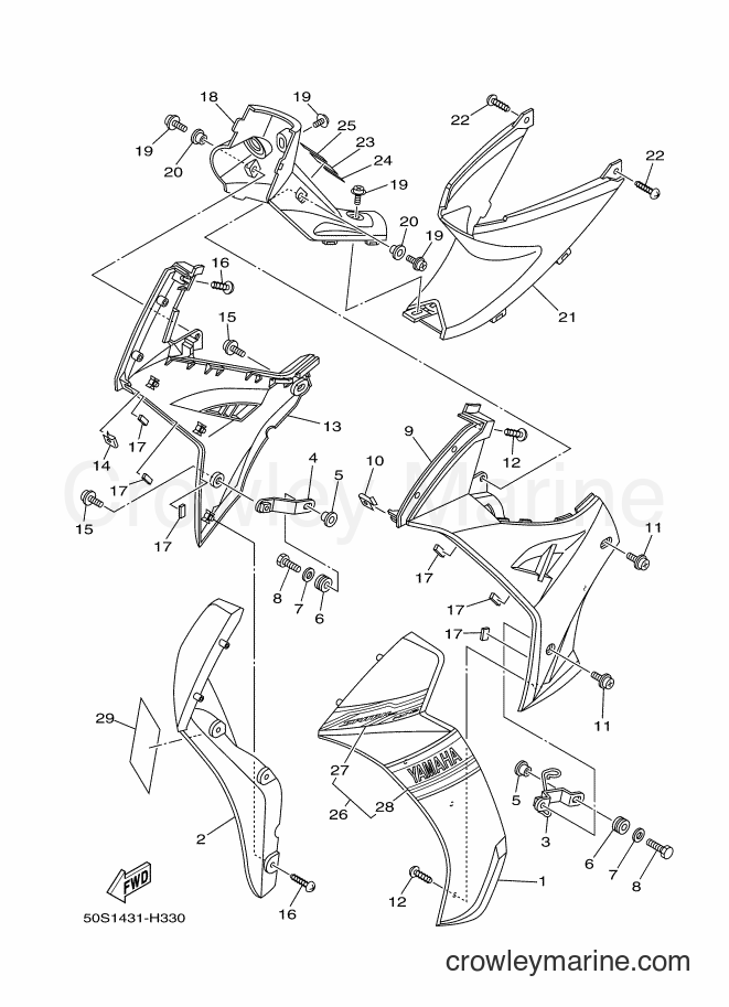 2009 Scooter T110LSE - T110LSE (50S2) [010] - LEG SHIELD
