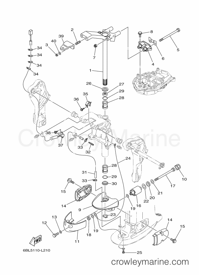 Yamaha Motors T25LA-2017 (6BLA) [070] - BRACKET 2