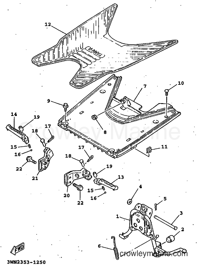 1996 Scooter CR50Z - CR50Z (3WN2) [999] - STAND & FOOTREST