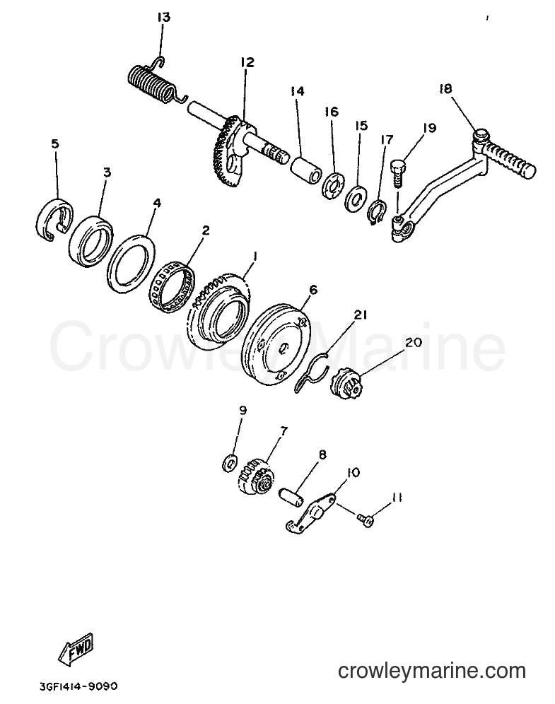 1996 Scooter CR50Z - CR50Z (3WN2) [999] - STARTER
