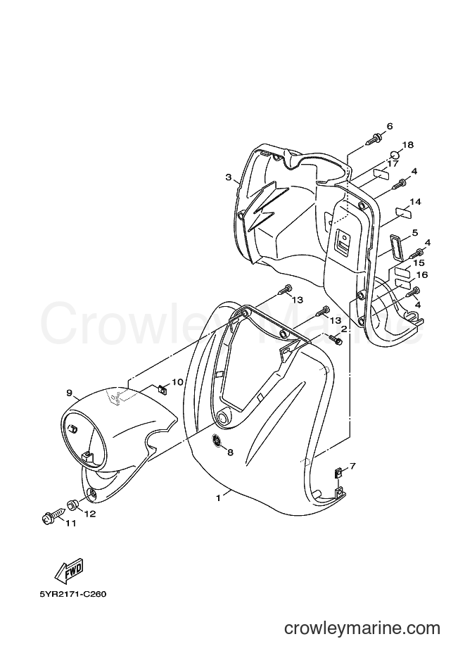 Yamaha Motors XC125V (5YRB) [010] - LEG SHIELD