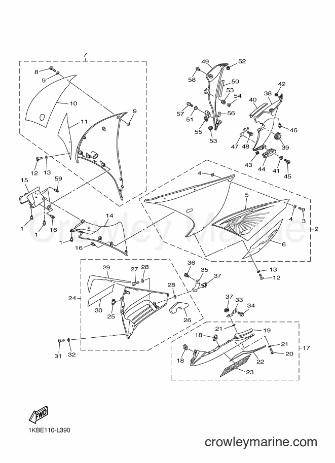 Yamaha Motors YZF-R1 (1KBF) [010] - COWLING 2