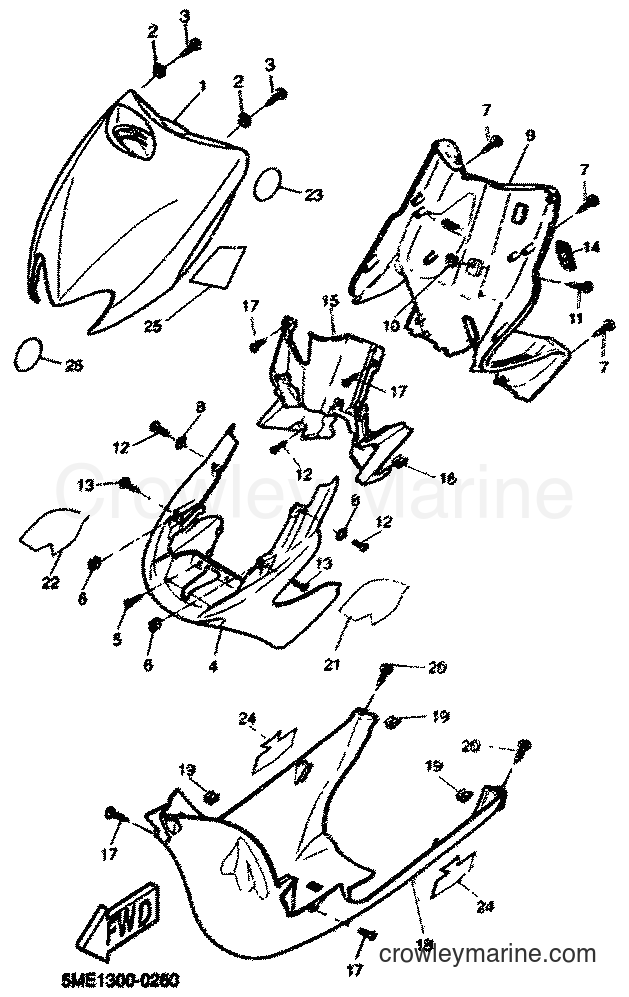 2001 Scooter YQ100 - YQ100 (5ME4) [080] - LEG SHIELD