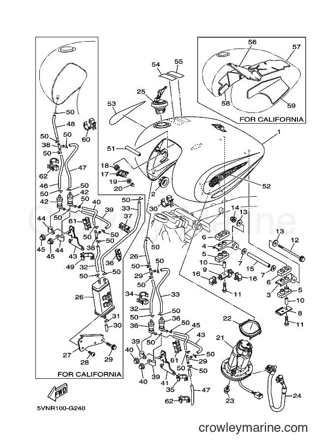 Yamaha Motors XV1700A (5VNT) [010] - FUEL TANK