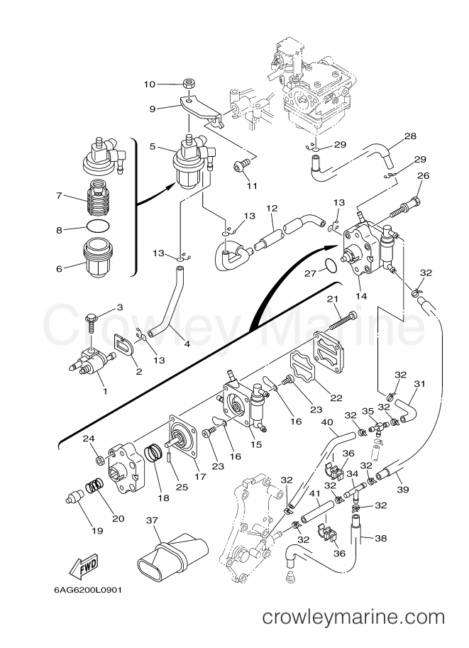 Yamaha Motors F20BEHPL (6AH6) [510] - FUEL