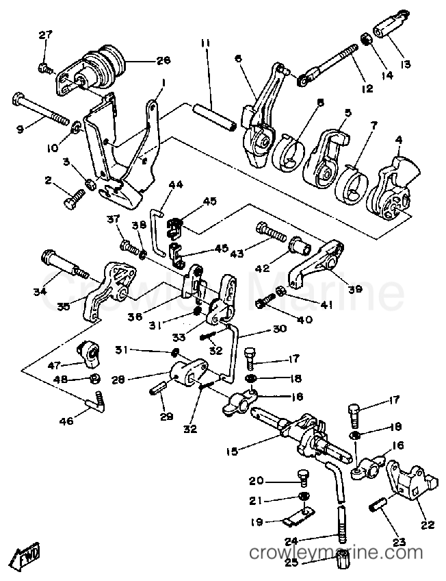 Yamaha Motors 25ELHP - CONTROL ENGINE