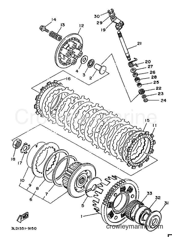 Yamaha Motors XTZ750 (3LD2) [999] - CLUTCH
