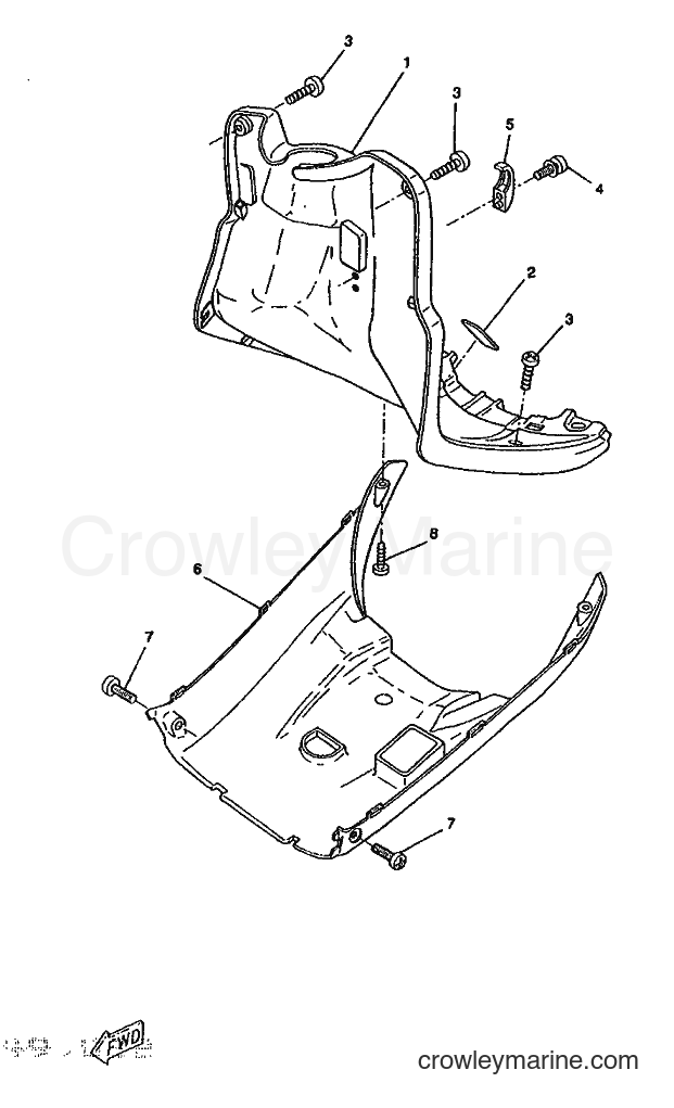 1995 Scooter CW50RS - CW50RS (4TD4) [999] - LEG SHIELD