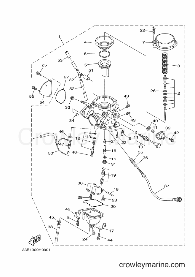 2012 ATV YFM250R - YFM250R (33B7) [010] - CARBURETOR