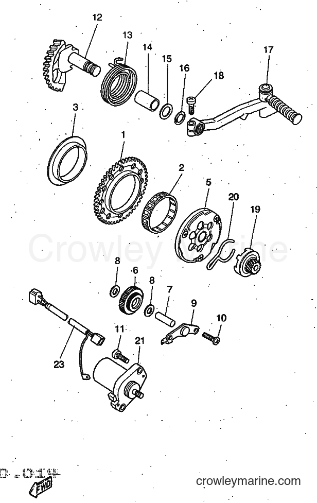 1997 Scooter YQ50 - YQ50 (5DP1) [999] - STARTER