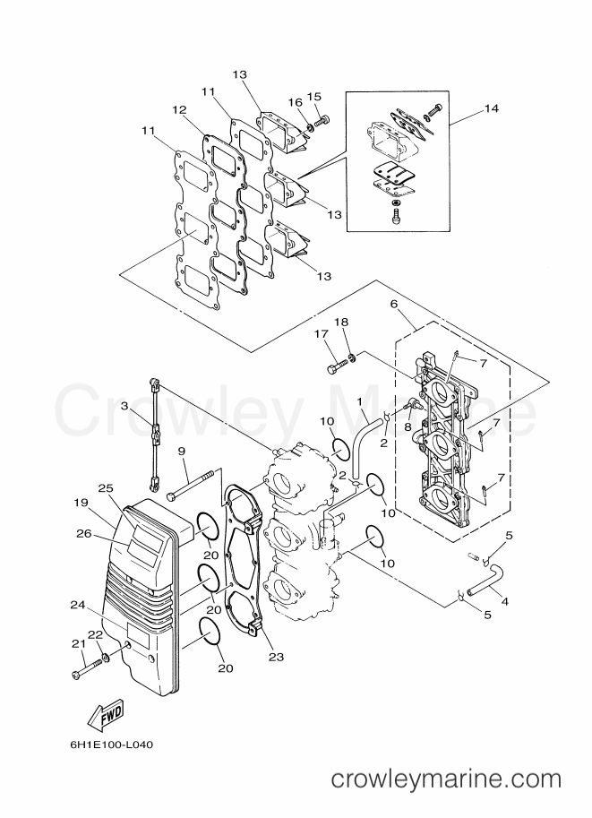 Yamaha Motors 75CETO (67PB) [020] - INTAKE