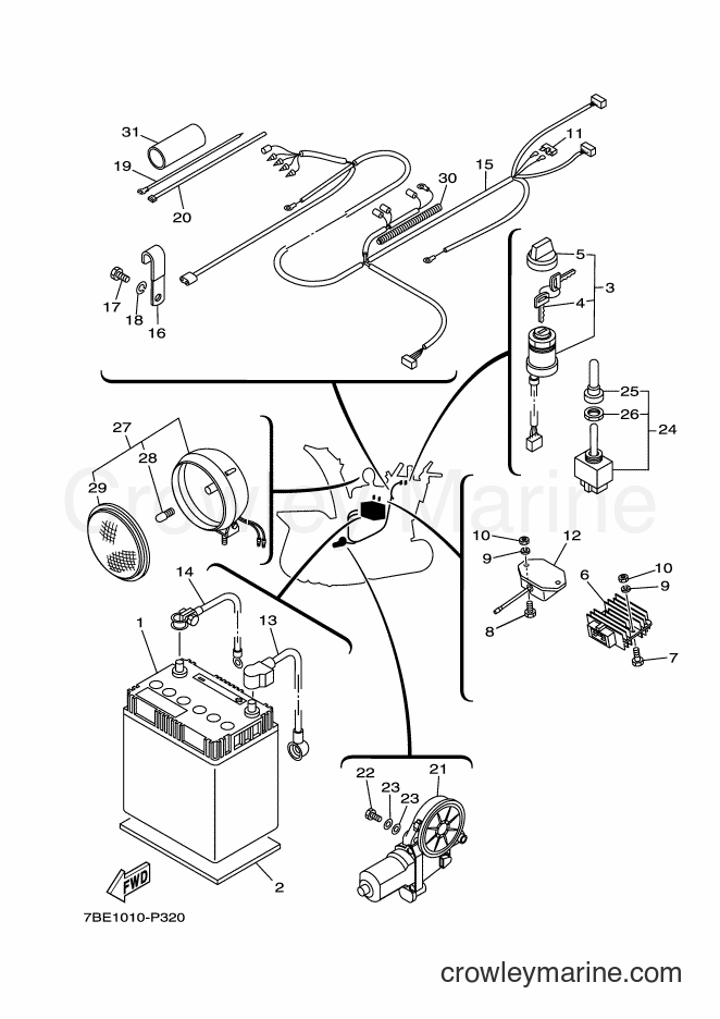 2015 Snowblower YT1280ED - YT1280ED (7BE1) [010] - ELECTRICAL 1