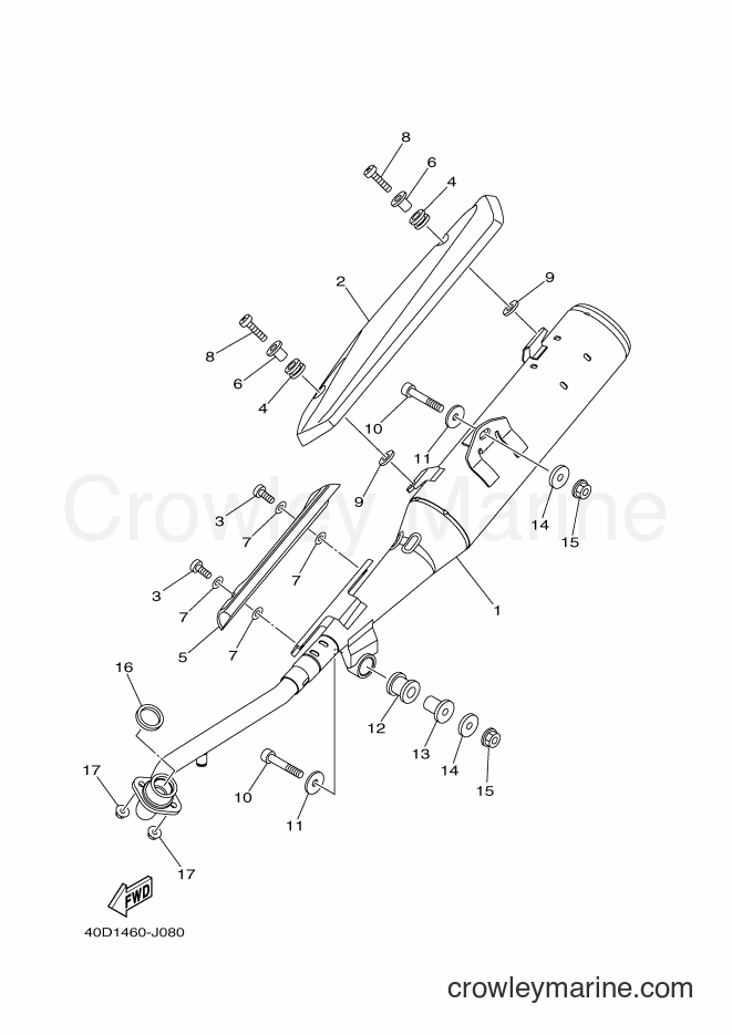 2011 Scooter TK115C - TK115C (40D1) [010] - EXHAUST