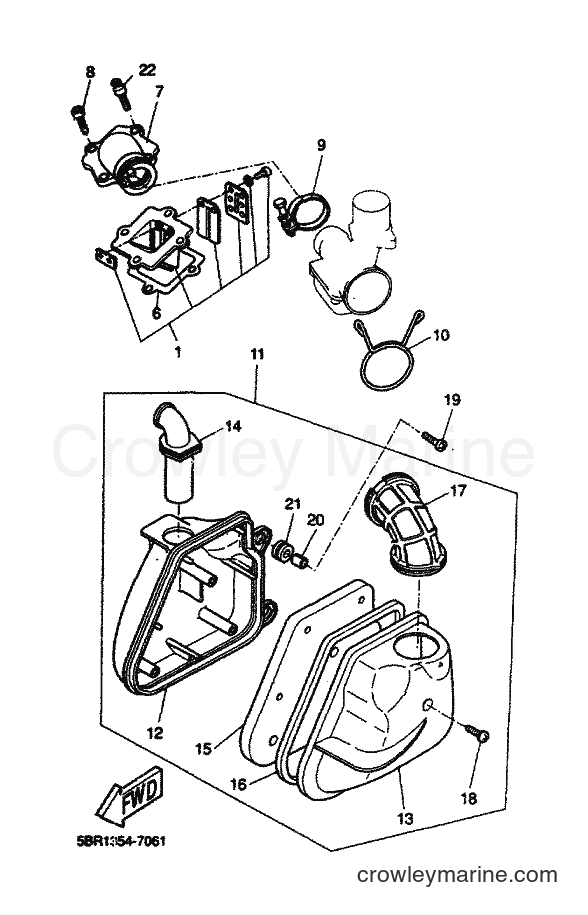 Yamaha Motors YQ50L (5KF7) [010] - INTAKE