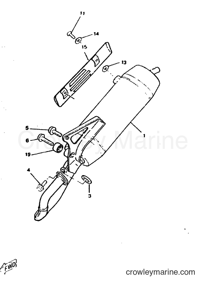 1998 Scooter CW50 - CW50 (4RW3) [010] - EXHAUST